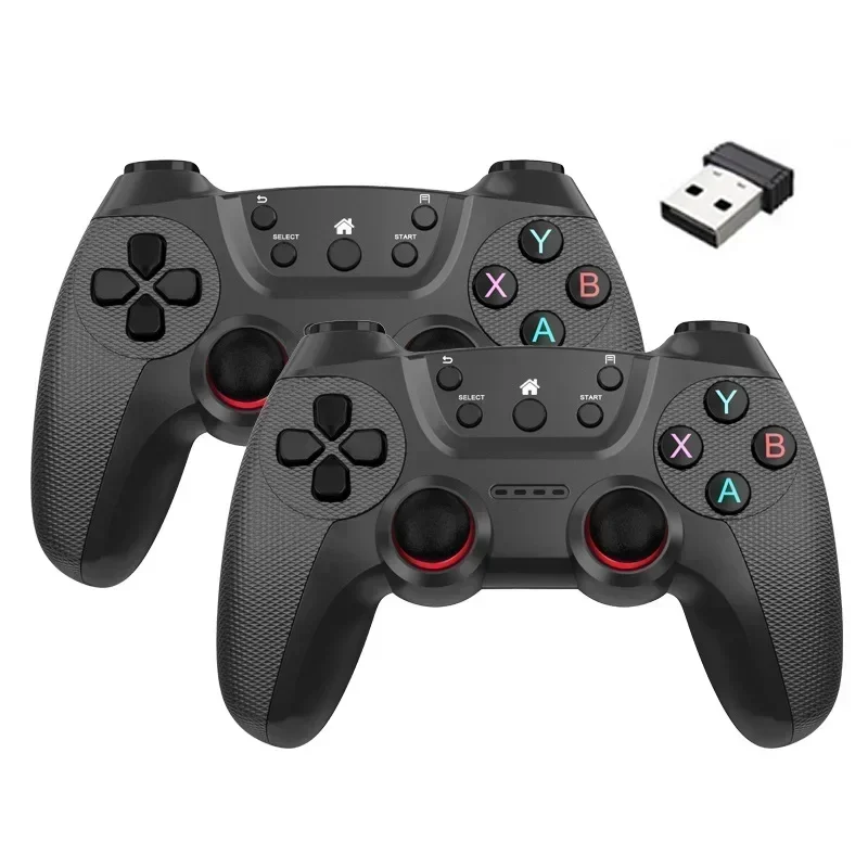 2 pièces contrôleur sans fil pour PC contrôleur de jeu sans fil manette à main pour ordinateur de télévision androïdes PC 2.4G manette de jeu à distance