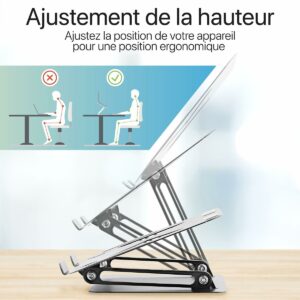 Support pour Ordinateur Portable T'NB Aluminium