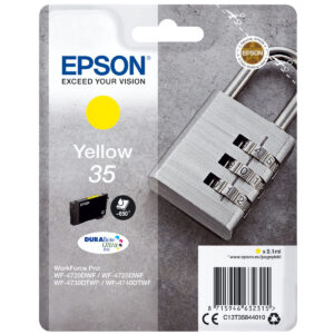Cartouche d'encre originale Epson C13T35844010 (16,1 ml) Jaune