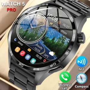 Nouvelle Montre Connectée avec Cadran Rond | Appels sans Fil 5.3, Podomètre, Mesure de Distance, Plus de 100 Modes Sportifs, Multiples Cadres Interchangeables, Chargement USB, Boîtier en Alliage, en Silicone, Convient aux Hommes et aux Femmes