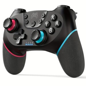 Manette de Jeu Télécommandée avec Joysticks, Compatible Switch/Switch Lite/Switch OLED/Switch 2, PC/Android/IOS/Steam, Contrôle de Mouvement 6 Axes, Capteur Gyroscopique et Vibration
