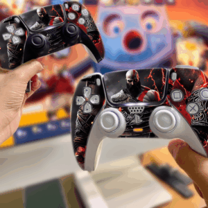 2pcs Stickers pour Manette Sony PlayStation 5 - Couverture Complète, Finition Mate Anti-Traces de Doigts & Anti-Rayures, Compatible avec PS5/Elite Edition, Protection Manette, Accessoire Gaming, Accessoires Gaming, Articles Gaming, Bricolage Gaming