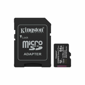 Carte Mémoire Micro SD avec Adaptateur Kingston SDCS3/64GB 64 GB