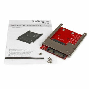 Adaptateur SSD Startech SAT32MSAT257 Rouge Argenté SSD mSATA