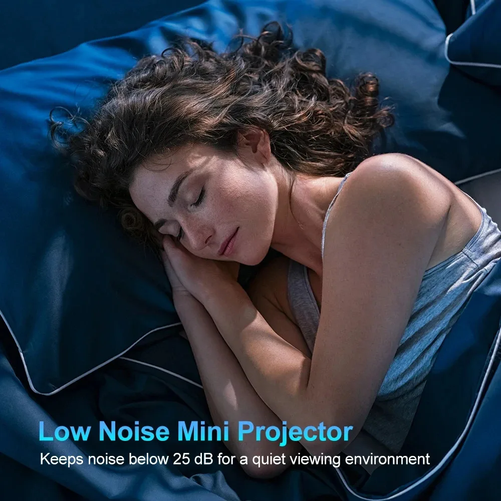 HY320 vidéoprojecteur 4k natif 720p Android projecteurs 300ANSI Wifi cinéma Portable 180 ° Rotable 1080p HY300 amélioré