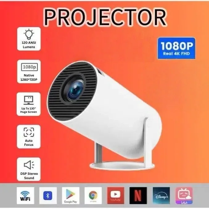 Hy300 Pro et FY300 nouveau projecteur 4K Wifi 1080P 1280*720P HD Home cinéma extérieur Portable vidéo films Led Mini projecteur