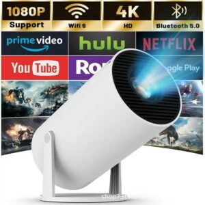HY300 Pro / FY300 – Mini vidéoprojecteur 4K WiFi HD 1080P, Portable Home Cinéma LED
