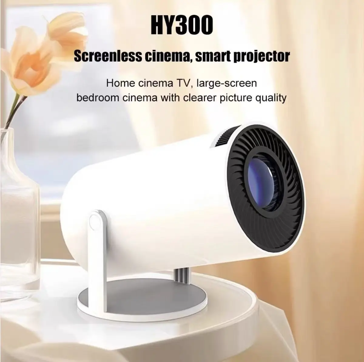 Hy300 Pro et FY300 nouveau projecteur 4K Wifi 1080P 1280*720P HD Home cinéma extérieur Portable vidéo films Led Mini projecteur