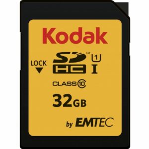 Carte Mémoire Micro SD avec Adaptateur Kodak SDHC32GBCLASS10U1 32 GB SDHC UHS-I Cours 10