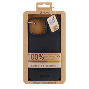 Protection pour téléphone portable Muvit for Change iPhone 13 Pro Max Noir
