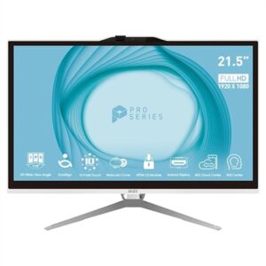 Tout en Un MSI Pro AP222T-435EU 21,5" 4 GB RAM 128 GB SSD Intel Pentium G4560 3.3GHz Intel Pentium Gold G7400 Espagnol Qwerty