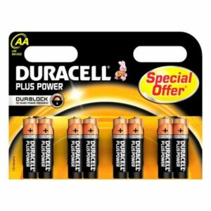 Piles Alcalines DURACELL LR06 LR6 AA 1.5V (8 pcs) AA