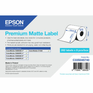 Etiquettes pour Imprimante Epson C33S045740 Ø 76,2 mm (1 Unité) (18 Unités)