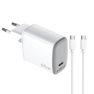 Chargeur mural Celly UPTC1USBC65WCTC Blanc