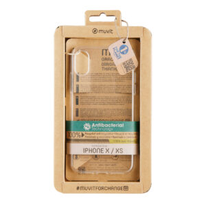 Protection pour téléphone portable Muvit for Change iPhone X/XS Transparent