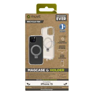 Protection pour téléphone portable Muvit for Change iPhone 15 Clear iPhone 15 Magnétique