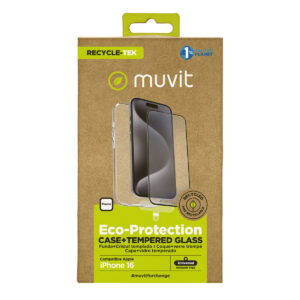 Housse et Protecteur pour Téléphone Portable Muvit for Change iPhone 16 Noir
