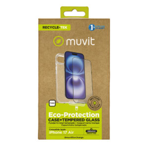 Housse et Protecteur pour Téléphone Portable Muvit for Change iPhone Air Noir