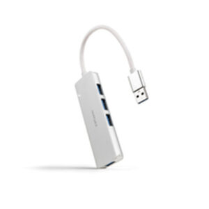 Hub USB NANOCABLE 10.16.4602 Argenté
