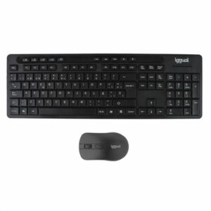 clavier et souris iggual WMK-BUSINESS2 Noir Espagnol Qwerty