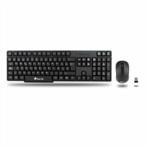 clavier et souris NGS EUPHORIA KIT Noir QWERTY Qwerty US Sans fil