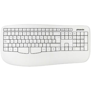Clavier sans fil Phoenix K201 Blanc Espagnol Qwerty