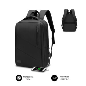 Sac à Dos avec Power Banket Compartiment pour Tablette et Ordinateur Portable Subblim Oxford