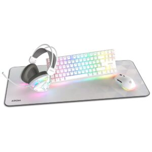 clavier et souris Krom NXKROMKLASS Blanc