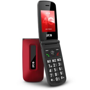 Téléphone Portable SPC TITAN 2      4G Rouge 2,4"