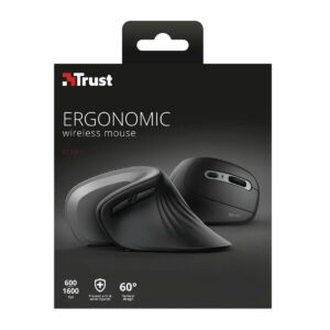 Souris sans-fil Trust 23507 Noir Noir/Argenté Argenté 1600 dpi