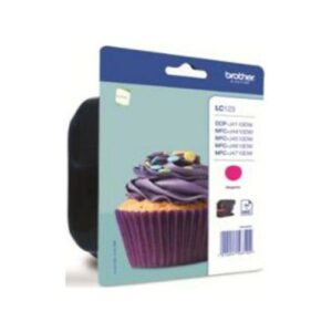 Cartouche d'Encre Compatible Brother LC123MBP Magenta