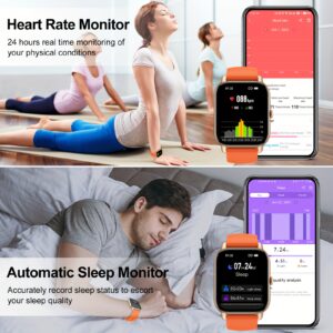 Montre Connectée P66 (Appels Entrants/Sortants), Traqueur d'Activité Fitness pour Femmes et Hommes, Montre Intelligente avec Modes Sport Multiples, Compatible Smartphones Android/iOS