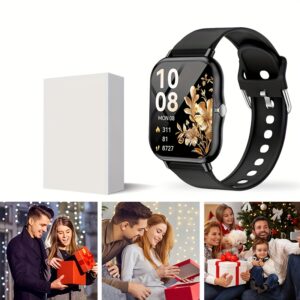 Montre Connectée Compatible Android & iPhone avec Appels Sans Fil, Écran Tactile Intégral, Plus de 100 Modes Sportifs, Boîtier en Alliage, Téléphone Sans Fil Adapté aux Hommes et Femmes, Tracker de Fitness Cadeau pour Smartphone iPhone/Android